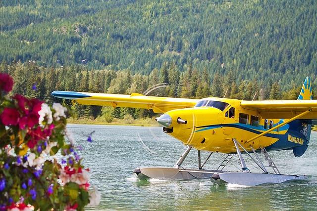 bi plane, bi-plane, small plane, yellow, water, plane, airplane, aircraft, vintage, old, nature, transportation, aeroplane, biplane, aviation
